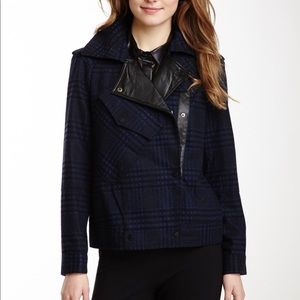 W118 by Walter Baker Blue Plaid Laurie Jacket